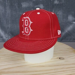 Boston Red Sox Logo Elevado MLB Auténtico Sombrero Ajustado Talla 7 Gorra New Era 59Fifty Rojo - Imagen 1 de 12