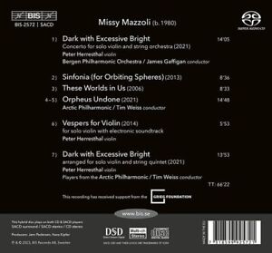 Missy Mazzoli : Missy Mazzoli: Dark With Excessive Bright CD (2023) ***NEW***