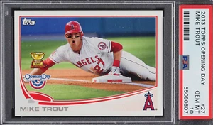 Mike Trout 2013 Topps Opening Day ALL-STAR ROOKIE #27 PSA 10 GEM MINT - Picture 1 of 2