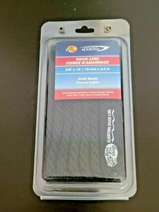 Bass Pro Shop Marine Floating Dock Line 3/8" x 15' Solid Braid Black (NEW) - Picture 1 of 6