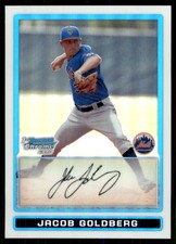 2009 Bowman Chrome Prospects Refractors Jacob Goldberg 038/599 New York Mets