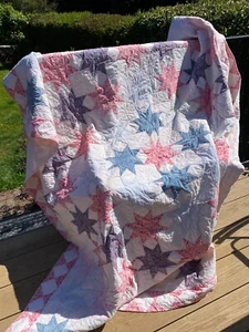 Vintage handgenäht Patchwork Quilt Schneider oder Halter Deko - Bild 1 von 4