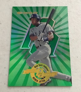1997 DONRUSS POWER ALLEY GREEN #24 DEREK JETER 3675/4000, NM-MT+