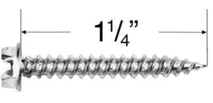 Qty 100 #8 x 1-1/4" Hex Head Sheet Metal Screws Zinc Plated Steel - Picture 1 of 1