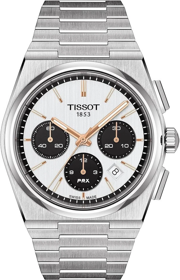 New Tissot PRX Chronograph Panda 42mm Stainless Steel Watch T137.427.11.011.00 - Image 1 of 1