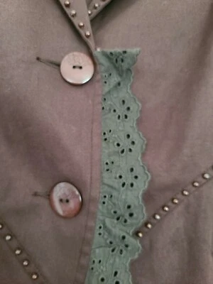 Chaqueta ajustada de algodón marrón "Simple" talla mediana nueva sin etiquetas Foto 1 de 4