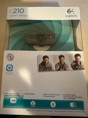 LOGITECH Webcam C210 ~ Skype ~ Video Calling NEW - Image 1 of 3
