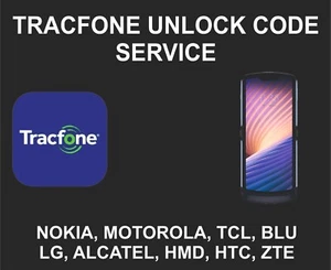 Tracfone USA Unlock Code, Nokia, TCL, Blu, Lg, Morola, Zte, Alcatel - Picture 1 of 6