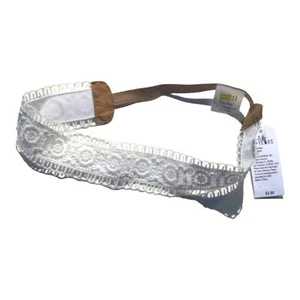 Crazy 8 Girls 4+ White Lace Headband - Picture 1 of 5
