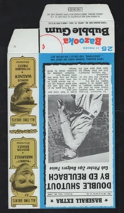 1969-70 Bazooka No 12 Ed Reulbach Wagner Mathewson Complete Box No Tab NMMT - Picture 1 of 2
