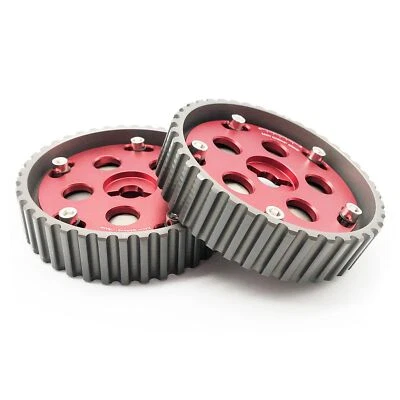 Kit de engranajes de leva ajustables ROJOS 2 PIEZAS para motor Suzuki Swift GTI G13B Foto 1 de 4