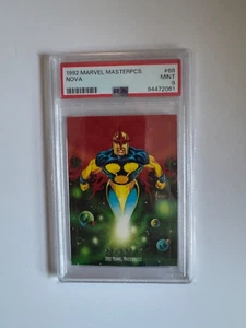 1992 Marvel Masterpieces #68 NOVA - PSA 9 MINT - SkyBox - Joe Jusko - Picture 1 of 3
