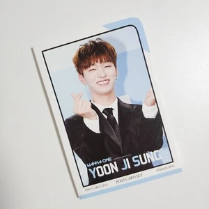 Yoon Ji Sung WannaOne Photo Post Card 12 pcs Sticker 3pcs KPOP Goods PostCard - Picture 1 of 7