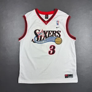 100% Authentic Allen Iverson Vintage Nike Sixers Swingman Jersey Size XL Mens - Picture 1 of 6