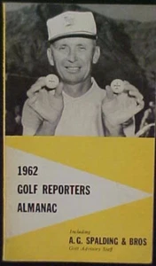 RARE 1962 SPALDING GOLF REPORTERS ALMANAC! - Picture 1 of 2