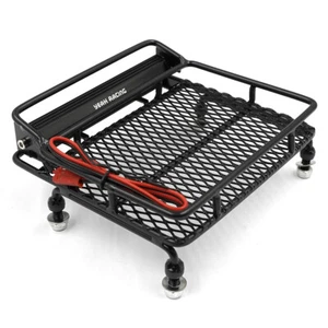 Yeah Racing YA-0659 Metal Mesh Wire Luggage Tray w/ White Led Bar - Picture 1 of 2