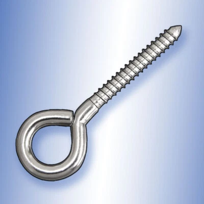 Vite ad Occhiello Golfare a Occhio A4 Acciaio Inox V4A Niro Lucido Inossidabile - Immagine 1 di 2