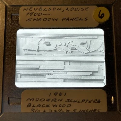 Escultura Louise Nevelson “paneles de sombra” 35 mm diapositiva artística Foto 1 de 3