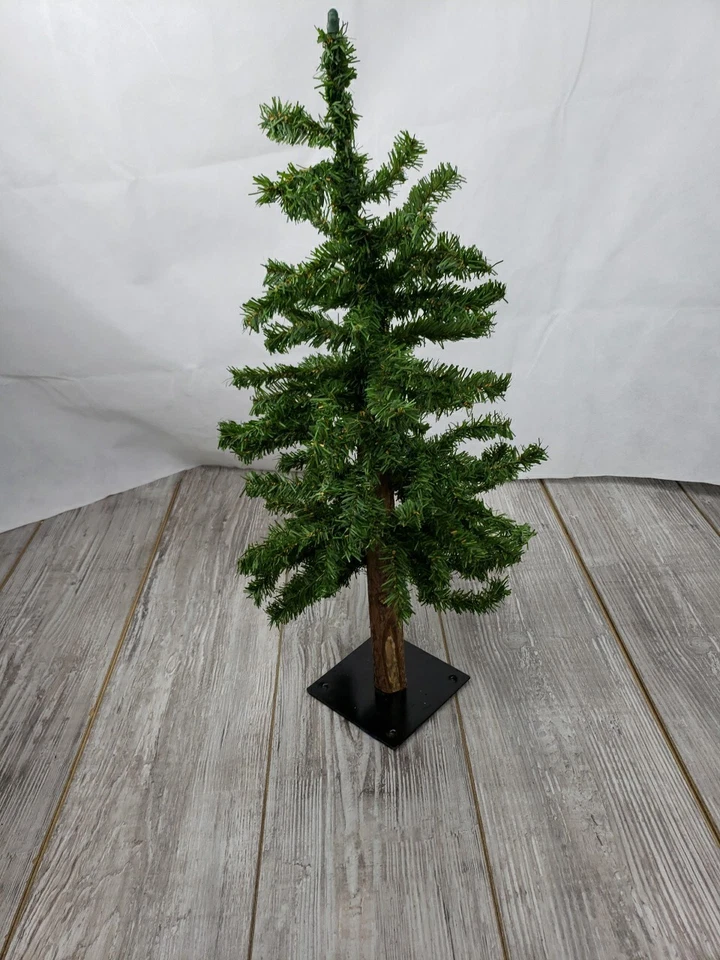 2ft Alpine Mini Christmas Tree Plate Base Adjustable Strong Branches Artificial - Image 1 of 4