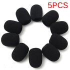 5PCS Microphone Headset Grill Windscreen Sponge Foam Black Mic Cover HFRFR G1