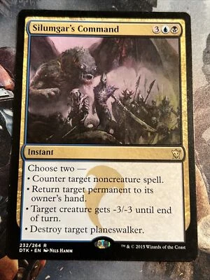 1x Silumgar's Command Dragons of Tarkir LP MTG Magic the Gathering x1 MKE - Image 1 of 4