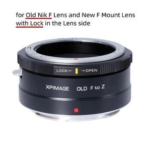 XPimage Lock Lens Adapter for Old NIKON F Lens to Nikon Z mount ZFC Z8 Z9 Camera - Picture 1 of 9