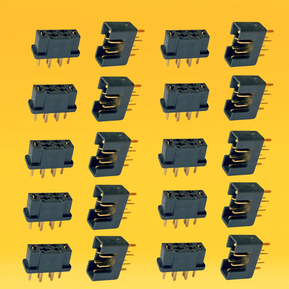 ✅ 10 Pares MPX Enchufe Hembra Negro Enchufe de Alta Corriente para Multiplex ... - Imagen 1 de 4