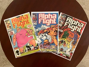 (Lot of 3 Comics) Alpha Flight #22 #23 & #24 (Marvel 1985) 1st Pink Pearl 9.4 NM - Picture 1 of 7