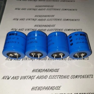 NEW BC 157 220uF 400V 30x30mm LONG LIFE HIEND TUBE AMP CAPS FOR AUDIO! 4PCS! - Picture 1 of 2