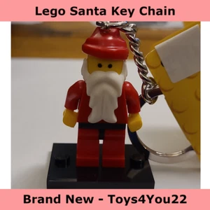 LEGO Minifigure - Santa Key Chain with Labels - Brand New - Picture 1 of 5