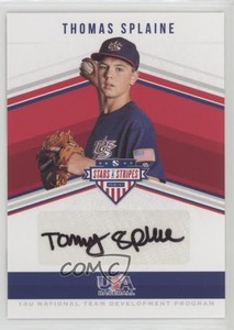 2018 Panini USA Baseball Stars & Stripes Black Ink /23 Thomas Splaine Auto