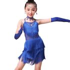 Sequin Latin Dance Dress for Girls Fashion Dance Outfit Stage Costume