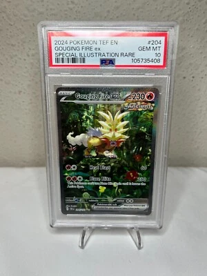 Gouging Fire ex 204/162 Sv05: Temporal Forces Holo PSA 10 - Image 1 of 2