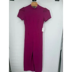 Mono ALEXIA ADMOR Adella Magenta Sobrepelliz Pierna Ancha Coqueta Talla M Nuevo con Etiquetas - Imagen 1 de 10