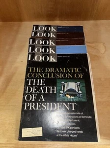 Lot of 5 Look Magazines 1967 2 JFK Died, 1 Dallas Flight, 2 Death of a President - Picture 1 of 9