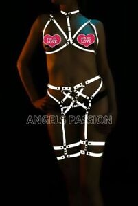 Rave Outfit Women Harness - Reflective Chest Harness