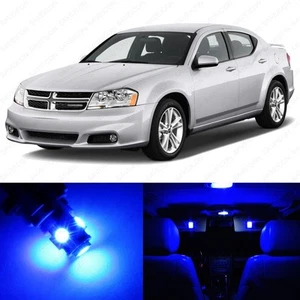 Paquete de 9 luces interiores LED azules para Dodge Avenger 2008-2014 + herramienta de palanca - Imagen 1 de 7