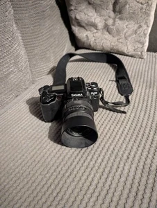 Sigma SA-300 3.5mm SLR film camera  with Lens-- 100% Untested.  - Picture 1 of 8