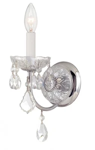 Crystorama Lighting Group 3221-CL-I Imperial 14" Tall Wall Sconce - Chrome - Picture 1 of 2