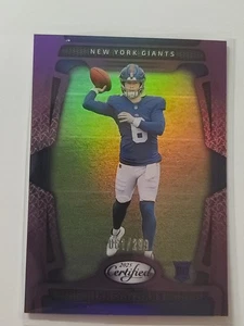 2025 Certified Jaxson Dart RC #150 Purple 61/299 New York Giants - Picture 1 of 2