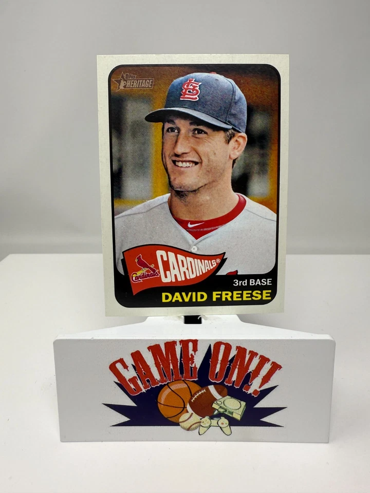 2014 Topps Heritage Baseball David Freese Card #450 - Image 1 of 2