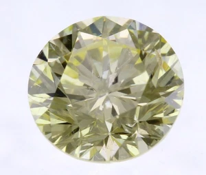 0.12 Carat Light Yellow SI2 Round Brilliant Natural Earth Mined Loose Diamond 3m - Picture 1 of 1