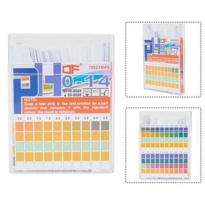 pH-Wert Test leicht gemacht mit 100 Streifen Wasser pH Teststreifen Bereich 014 - Bild 1 von 4