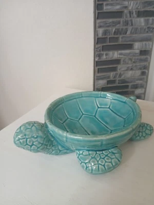 Jabonera de cerámica azul aguamarina para decoración de casa de playa Foto 1 de 4