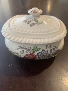 Vintage Copeland Spode Romney Gadroon Covered Sugar Bowl With Lid Great Britain - Picture 1 of 8
