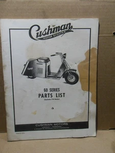 Original Cushman Scooter 60 / 710 Series 1958? Parts List Manual 1950-1963 - Picture 1 of 11