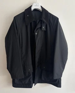 $850 Jaeger Black Wool Hunting Field Jacket -Medium / Large (Barbour) Italy - Picture 1 of 16