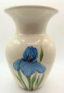 1996 Emerson Creek Keramik Vase Iris Bedford Virginia USA 6-1/2" (Z325) - Bild 1 von 4