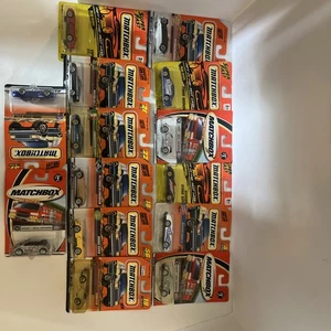 Vtg Matchbox Cars On Card. From 1993-2001. Lot Of 14. See Pics For Car Types - Picture 1 of 18