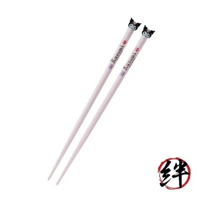 SanrioChopstick with Sanrio Kuromi Mascot KUROMI 21 × 2.4 × 1cm Foto 1 de 3